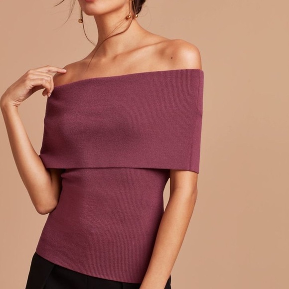 Wilfred Off Shoulder Vertou Knit Top Sweater Size Small - Picture 1 of 13